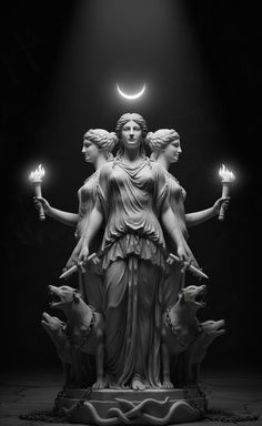 Mythologies Collection: Hekate, the Goddess of Witchcraft, Goddess of the Crossroads